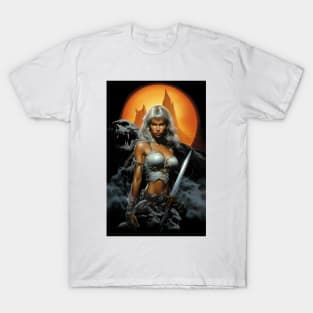 Silver Siren: Unyielding Gaze T-Shirt